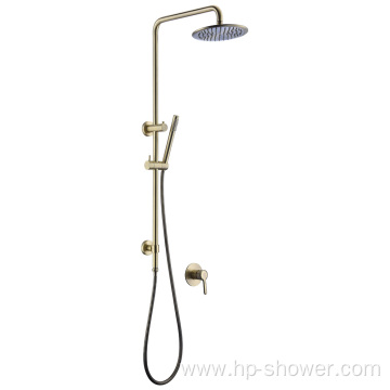 Gold Bath Mixer Rain Bathroom Shower Set